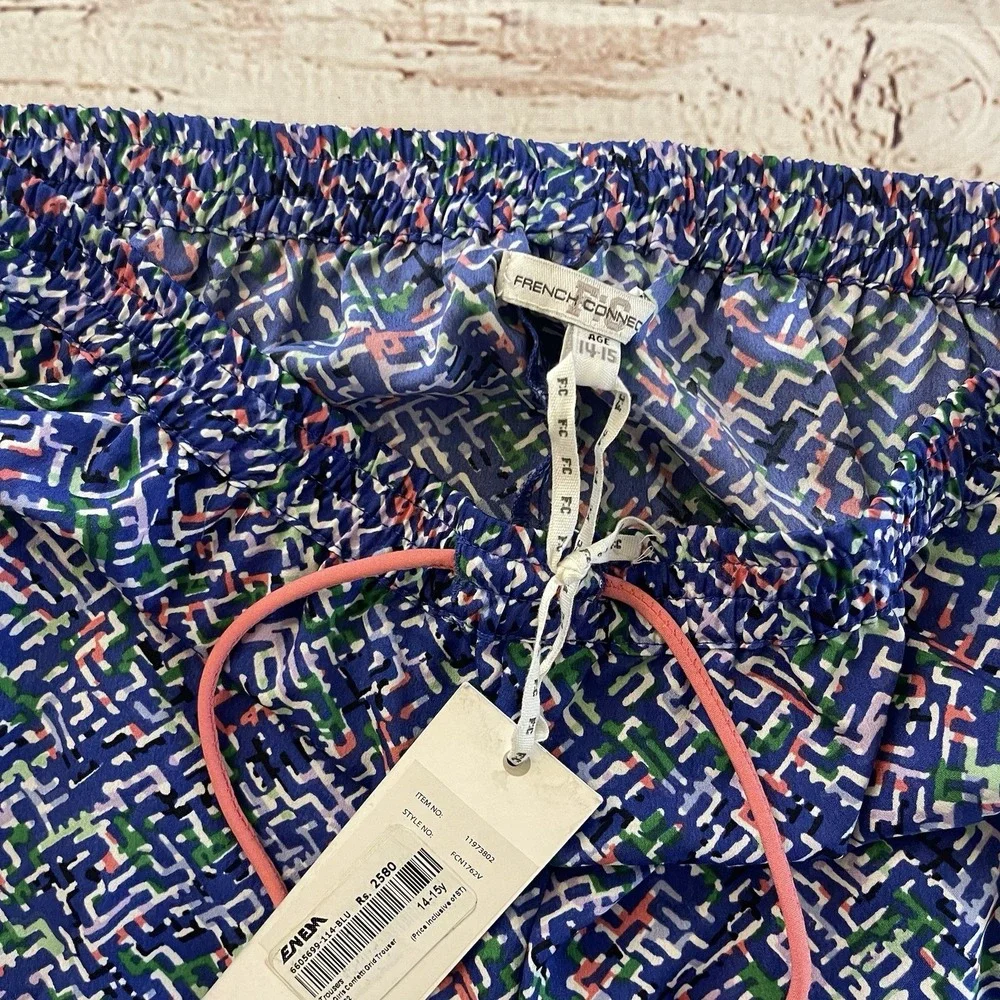 French‎ Connection Patterned Trousers UK 14-15 Years LN009 Inseam 28
